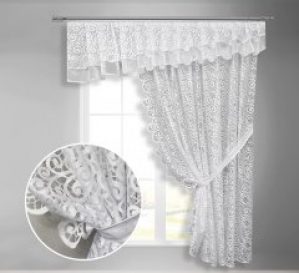 Тюль-штора для кухни с ламбрекеном Adagio Windows Decor Вуаль 3х1