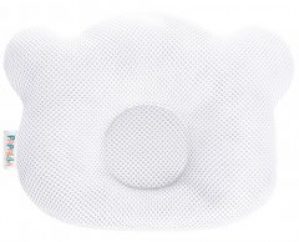 Подушка Papaella ортопедическая Мишка Бейби Midi 20х27х5/3.5 Белая (4820227281640)