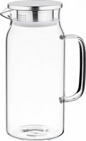 Кувшин с крышкой Ardesto Боросиликатное стекло + нержавеющая сталь 1200 мл (AR2612PG)