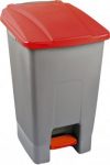 Бак для мусора с педалью Planet 70 л Серо-красный (6818kmd)