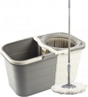 Набор для уборки Planet Spin Mop Duo 19 л Крем-серый (6846kmd)