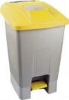 Бак для мусора с педалью Planet 100 л Серо-желтый (6823kmd)