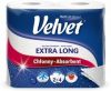 Бумажные полотенца Velvet Extra Long 2 слоя 90 отрывов 2 рулона (двойная намотка) (5901478998828)