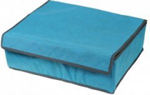 Органайзер для бюстгальтеров на 24 ячеек с крышкой Supretto 27х36х11 см Голубой (5690-0001)