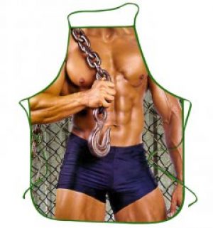 Мужской фартук Мачо с цепью