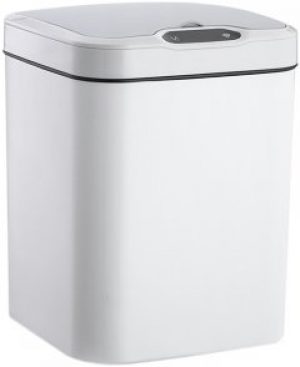 Сенсорное мусорное ведро JAH 15 л квадратное Белое (6529kmd)