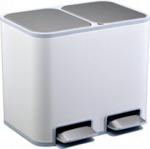 Ведро для сортировки мусора JAH 18 л Белое (7036kmd)