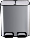 Ведро для сортировки мусора JAH 18 л Серебряный металлик (7035kmd)