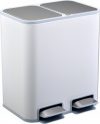 Ведро для сортировки мусора JAH 24 л Белое (7028kmd)