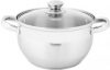 Кастрюля Fissman Prime 2.7 л со стеклянной крышкой (5512 F)