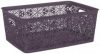 Корзина для белья Violet House Ажур 14 л 37х26х14.5 см Фиолетовая (0504 №4 Ажур PL б/кр. 14 л)