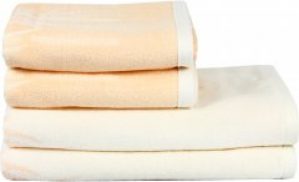 Махровое полотенце Maisonette Bamboo Leaf 76х152 Персиковый (8699965121060)