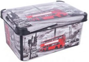 Контейнер для хранения с крышкой Violet House 0647 DECOR LONDON 10 л (0647 DECOR LONDON с/кр. 10 л)