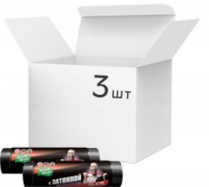 Упаковка пакетов для мусора Мелочи Жизни с затяжкой 35 л 3 рулона по 15 шт (4823058334790)