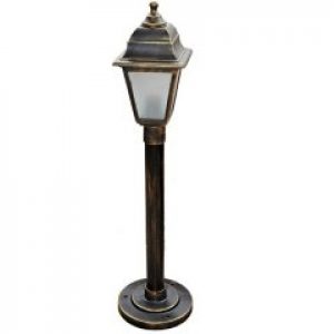 Светильник садово-парковый ТЭП Бари Ретро столб 0.8 м медь с матовым стеклом