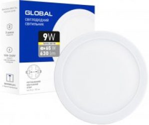 Потолочный светильник GLOBAL SP 9W 3000K круглый (1-GSP-01-0930-C)