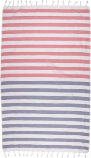 Полотенце Barine Pestemal Pier Navy Red 96x180 (svt-2000022244411)