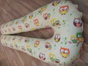 Подушка для беременных Mamastory Подкова 160см со съемной наволочкой совы