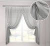 Тюлевые шторы Adagio Windows Decor серые с магнитными подхватами в размерах 2