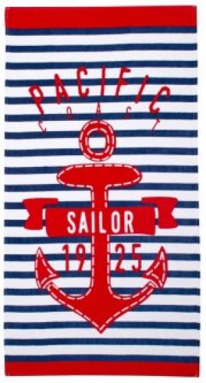 Пляжное велюровое полотенце Lotus Pacific 75х150 см Синее (svt-2000022244978)