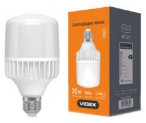 Светодиодная лампа VIDEX A65 20W E27 5000K 220V (25086)