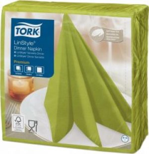 Салфетки декоративные Tork LinStyle Premium 39х39 фисташковые 50 шт (33882200)