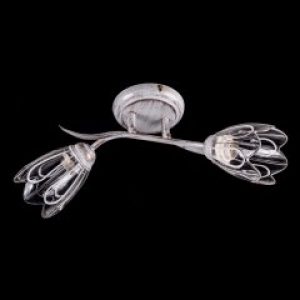 Потолочная люстра на две лампочки P3-53526/2C/TG+WT