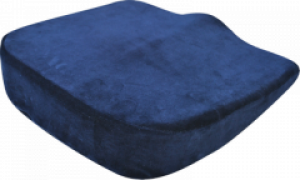 Ортопедическая подушка 41 * 38 * 9 см для сидения с эффектом памяти Olvi синяя J2511