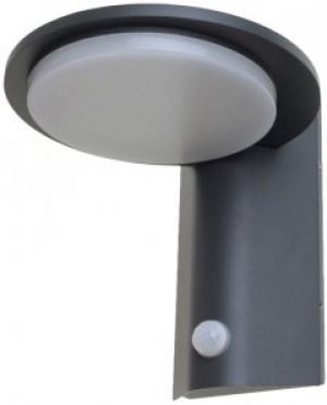 Настенный уличный светильник Brille PL-26/7W CW DGY IP54 MV с датчиком движения (34-322)