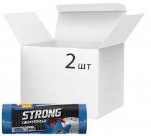 Упаковка пакетов для мусора Фрекен Бок LD сверхпрочных с ушками 120 л 2 пачки по 10 шт Синие (16206650)