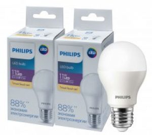 Светодиодная лампа Philips Ecohome LED Bulb 11W E27 3000К 1PF/20RCA (929002299567R) 2 шт.