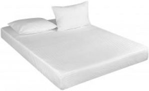 Простынь Good-Dream Сатин-Страйп White на резинке 90х200 (GDSSWSHEETF090200)