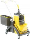 Уборочная тележка Vermop AquvaVIZ Press EX Желтая с серым (0354V)