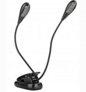 Фонарик (лампа) для чтения с креплением прищепкой (Led 2-4)