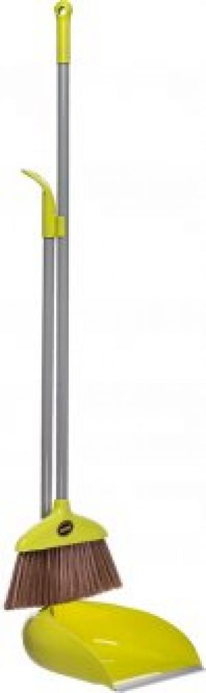 Совок с щеткой Kornel Лентяй Зеленый (KL-16 зелений)