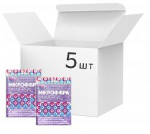 Упаковка салфеток Добра Господарочка из микрофибры универсальные Embossing 5 шт (4820086522045)