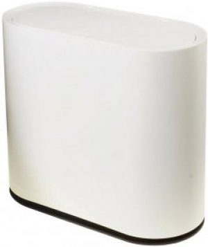 Ведро для мусора Supretto с крышкой 10 л Белое (5750-0001)