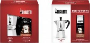 Набор Bialetti Moka Гейзерная кофеварка на 6 чашки + 200 гр кофе (0003532)