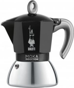 Гейзерная кофеварка Bialetti New Moka Induction на 4 чашки Черная (0006934)