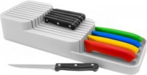 Подставка для ножей Omak Plastik Deco Bella 39 x 14 x 7.3 см (50830) (8694816508304)