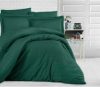 Комплект постельного белья Clasy Stripe Изумрудный Двуспальный Евро Сатин 200х220 см