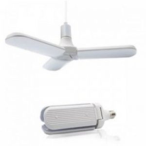 Лампа лампочка складная 3 лопасти светодиодная E27 UKC Fan blade bulb 45W White