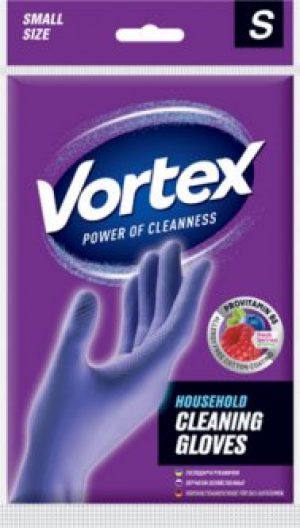 Перчатки Vortex хозяйственные с провитамином B5 и ароматом лесных ягод S (4820048488235)