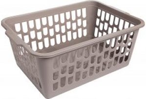 Корзина пластиковая Heidrun с ручками 25х15 h8 см Серый (1092_серый)