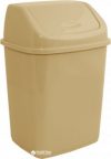 Ведро для мусора Алеана с крышкой 18 л Кремовое (122065-крем)