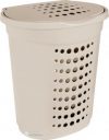 Корзина для белья Алеана 60 л Кремовая (122053-крем)