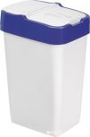 Ведро мусорное пластиковое Heidrun Push&Up с крышкой 29х23 h43 см 18 л Синее (1340_синий)