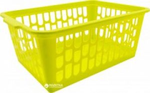 Корзина пластиковая Heidrun с ручками 36x26 h15 см Салатовая (1094_салатовый)