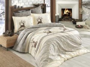 Комплект постельного белья Hobby Poplin Ludovica 160x220 Кремовый (8698499121829)