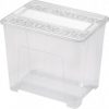 Ящик для хранения пластиковый Heidrun TexBox 38х28 h27.2 см 25 л Прозрачный (7205)